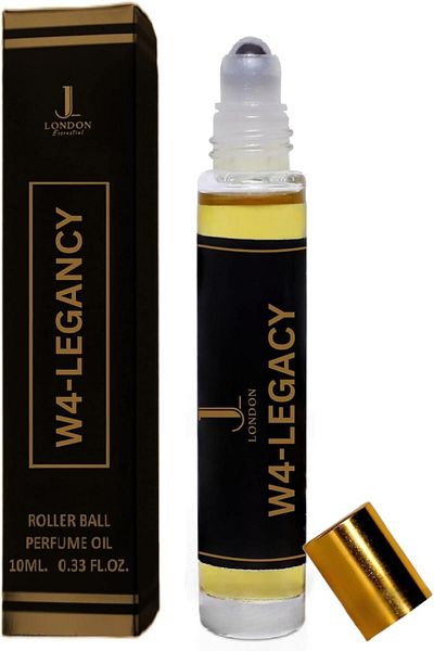 JAN LONDON Essential Attar Oil 10ml | Non-Alcoholic Unisex Roll-On | Inspired by Creed Aventus (W4-LEGACY)