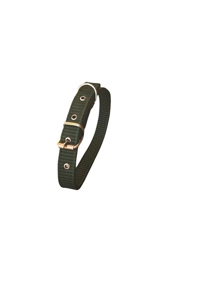 OEM Zgardă textilă verde închis, 60 x 2,5 cm, pentru câini