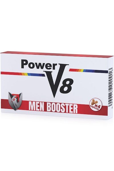 Power V8 Dietary Supplement For Premature Ejaculation And Erection, 4 Capsules