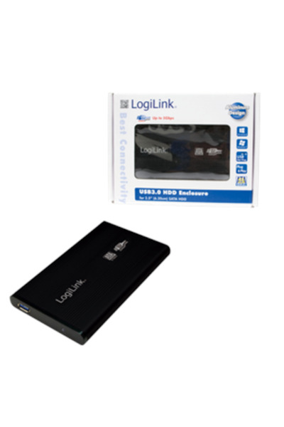 LogiLink | Obudowa pamięci masowej | Obudowa 2,5 cala S-SATA HDD USB 3.0 Alu | Dysk twardy