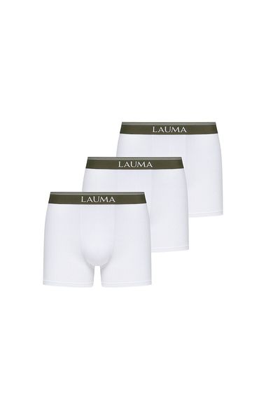LAUMA Men's White Boxers 3 Pack