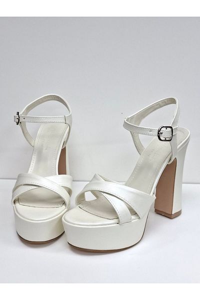 RONX Running Guaranteed 13cm Platform Heels Satin Wedding & Engagement Shoes