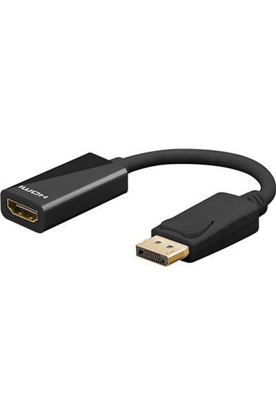 goobay | Adapter DisplayPort | 19-pinowe HDMI typu A | żeńskie | 20-pinowe DisplayPort | męskie