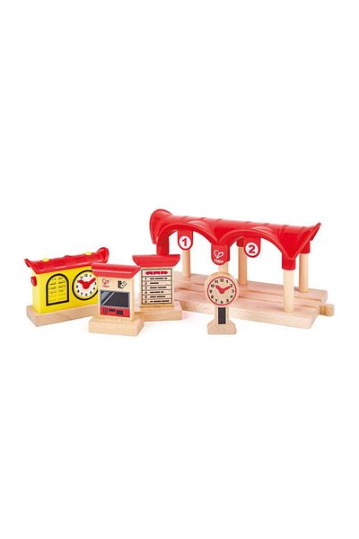 Hape Train station with microphone and lights