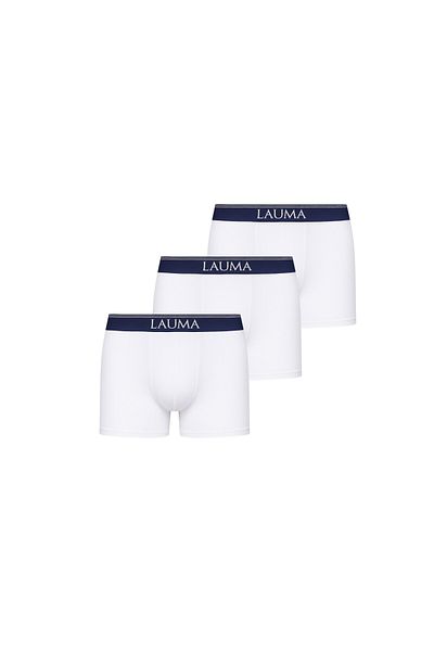 LAUMA Men's White Boxers 3 Pack