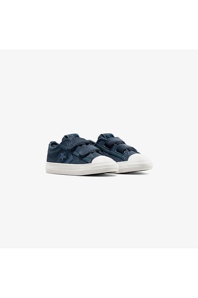 converse Pantofi de sport Star Player 76 pentru copii, albastru bleumarin, din piele intoarsa