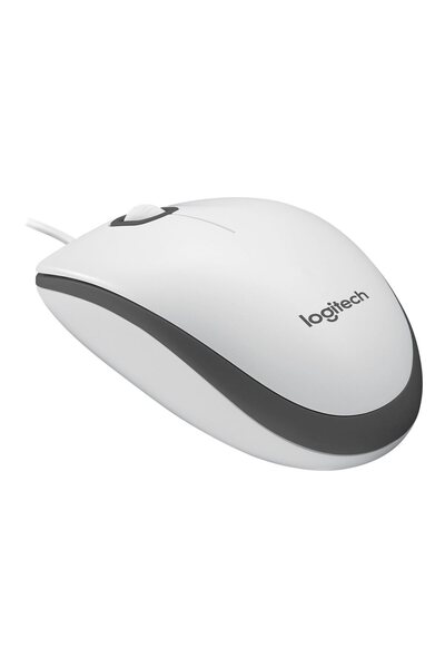 logitech | Mysz | M100 | Przewodowa | USB-A | Biała