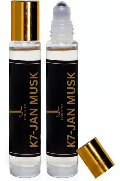 JAN LONDON Essential Attar Oil 10ml | Non-Alcoholic Unisex Roll-On | Signature Scent (K7-JAN MUSK)