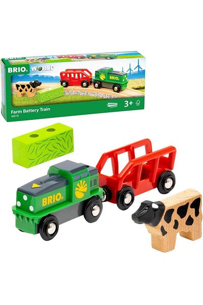 BRIO Battery-operated farm train