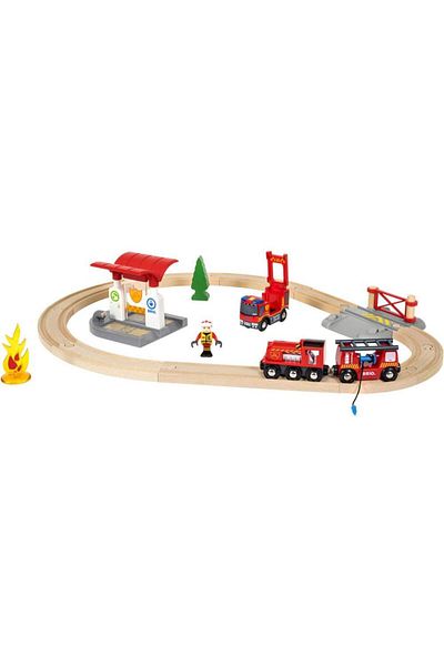 BRIO Firefighter train set