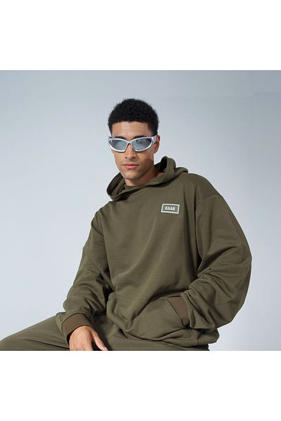 ZAAS Loungewear Hoodie Set – Olive Green Eco-Friendly Sustainable Sweatshirts