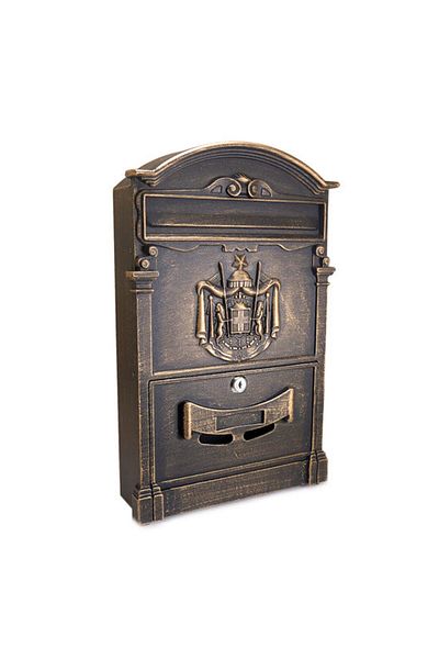 Strend Pro Mailbox, aluminum, antique bronze, 25.5x9x41 cm