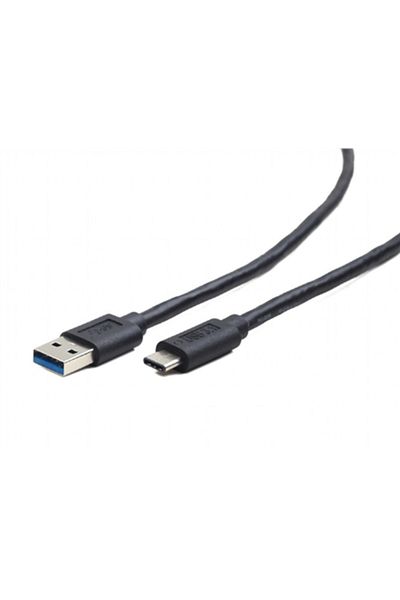 Cablexpert Kabel | USB-C | Męski | 9-pinowy USB typu A | Męski | Czarny | 24-pinowy USB-C | 1 m