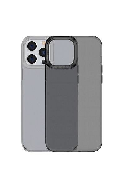 Baseus Przezroczyste żelowe etui iPhone 13 Pro Simple Series Case czarny