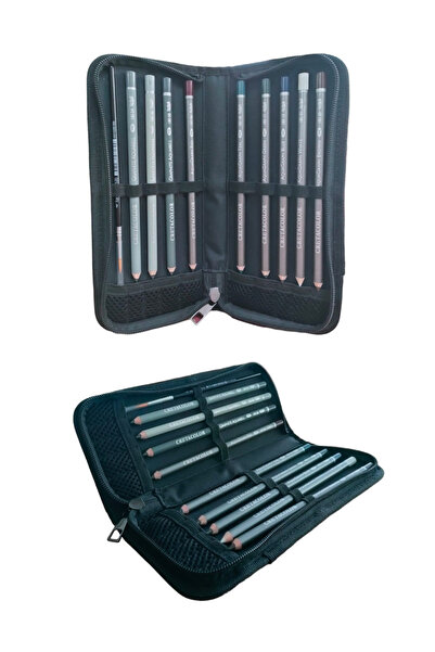 arttone Canson A5 200 Gr 20 Sheets Carrying Case Cretacolor 6'+3 Aquarell Waterable Graduated Pen