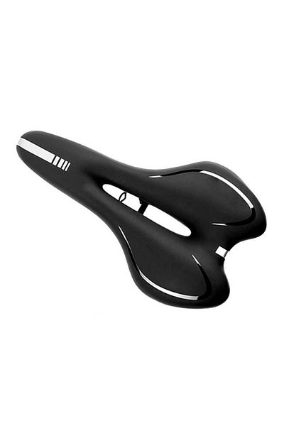 Aptel Bicycle saddle, gel, black, 27.5x16cm