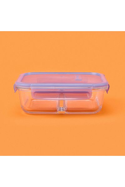 Paşabahçe Lockie&Lock Storage Container - Transparent / Blue - 1010 ml