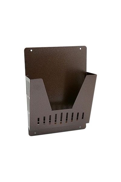 damech Advertising basket/box, for newspapers, deep cutout, copper, A4 format, 23x9x32 cm,