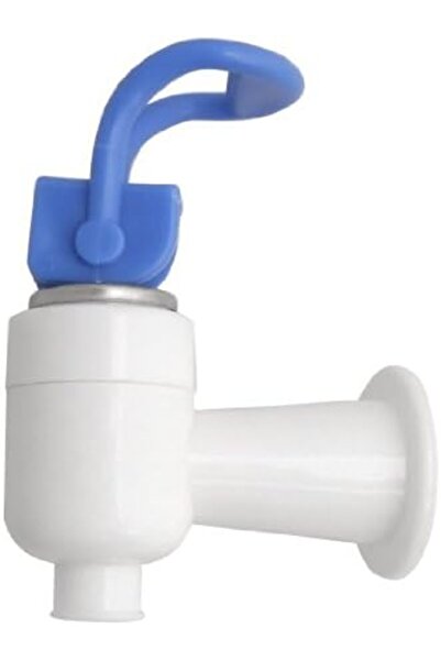 Generic صنبور مبرد المياه البلاستيكي البديل لموزع المياه من النوع الدفعي باللون الأزرق والأبيض البلاستيكي