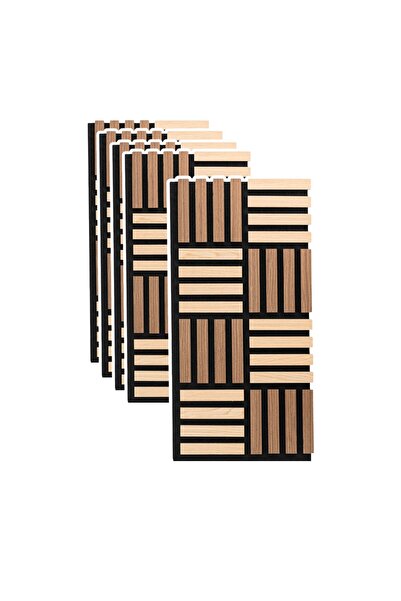 Naimeed Company Set de 5 panouri acustice decorative, MDF și fetru, Naimeed D...