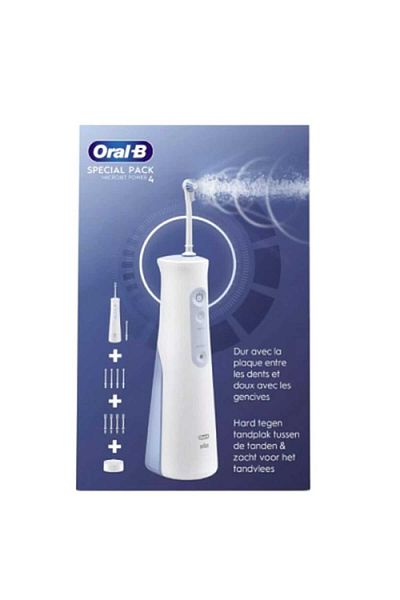 Oral-B Electric Toothbrush Hydropulseur Microjet Power 4, White with Blue