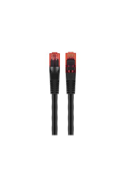 goobay Kabel krosowy - 10 m - czarny | męski | RJ-45 | CAT 6