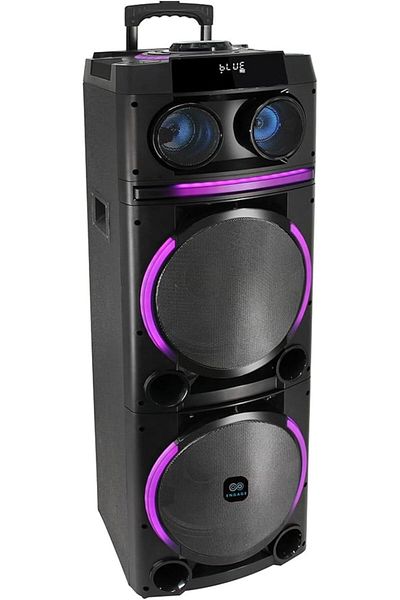 Engage Party Speaker (EPS1222), Black - 100W Bluetooth Speaker with Built-In Disco Lights