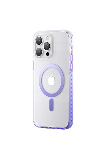 Hurtel Carcasă magnetică MagSafe PQY Ice Crystal pentru iPhone 14 Plus, culoa...