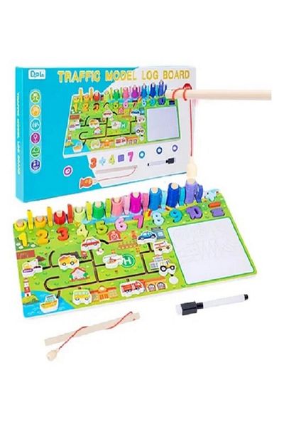 rexa Kids Educational Matching Wooden Trafic Ocean Farm Dinosaur Board Puzzle Game