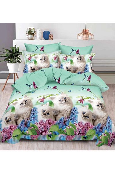 CHIRASO CHIRASO 3D Bedding Set, 6 pieces, Classic Sheet 240x250cm, Duvet Cover 200x230cm, 4 Pillowcases
