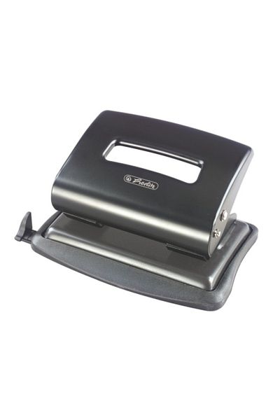 Herlitz Office Hole Punch, Material Metal & Plastic, Hole Diameter 2.0mm, Color Black