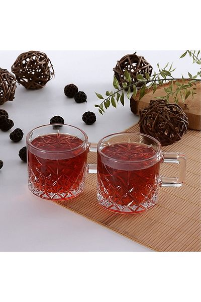 Paşabahçe Timeless 2-Piece Glass Mug - Transparent - 195 ml