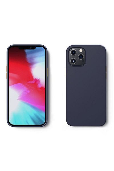 Joyroom Ochronne etui do iPhone 12 Pro Max Color Series niebieski
