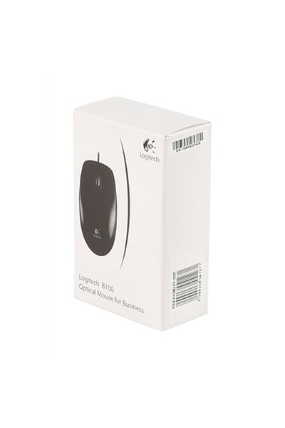 logitech | Mysz | B100 | Przewodowa | Czarna