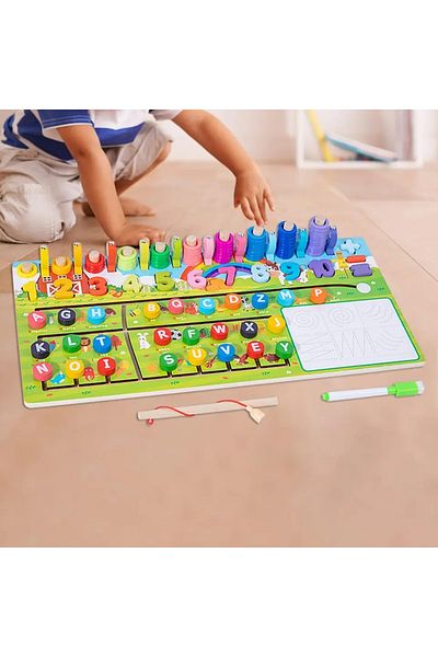 rexa Kids Educational Matching Wooden Trafic Ocean Farm Dinosaur Board Puzzle Game