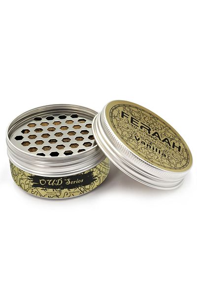 FERAAH Premium Oud Air Freshener Vanilla 42g Fine Fragrance, Odour Removal & Relaxing Ambience
