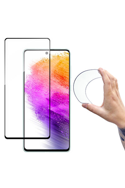 WOZINSKY Folie de sticlă securizată cu ramă pentru Samsung Galaxy A73 Full Cover Flexi Nano transparentă