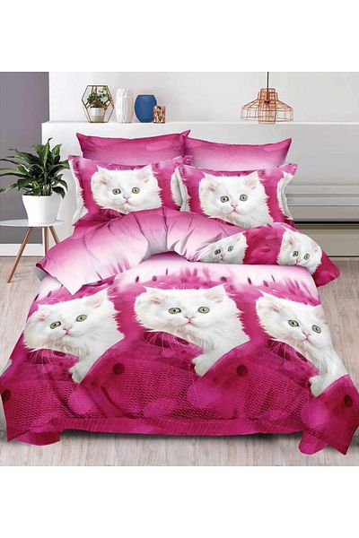 CHIRASO CHIRASO 3D Bedding Set, 6 pieces, Classic Sheet 240x250cm, Duvet Cover 200x230cm, 4 Pillowcases