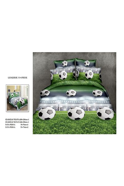 CHIRASO CHIRASO 3D Bedding Set, 6 pieces, Classic Sheet 240x250cm, Duvet Cover 200x230cm, 4 Pillowcases