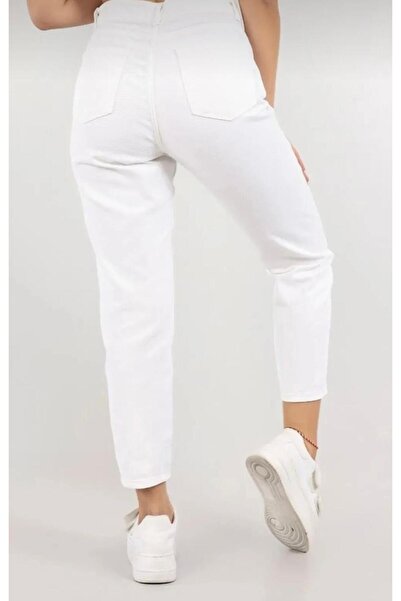 jsshop collection بنطلون مدرسي موم جينز ليكرا عالي الخصر /y.e.n.i s.e.z.o.n