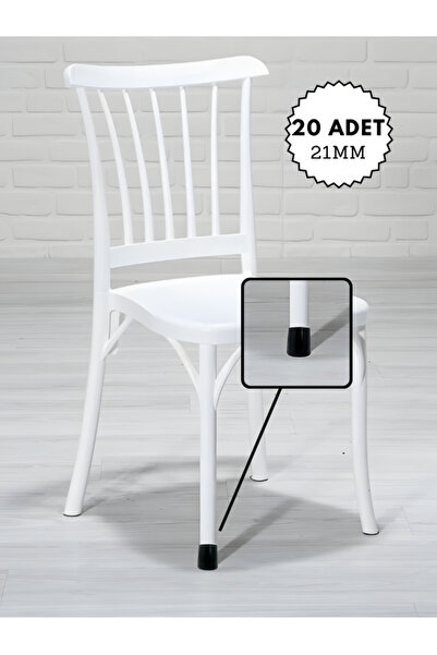 Kacar 20’li Pabuç 21mm Sandalye Ayağı Koruyucu Zemin Çizilmez Kaymaz Sessiz A...