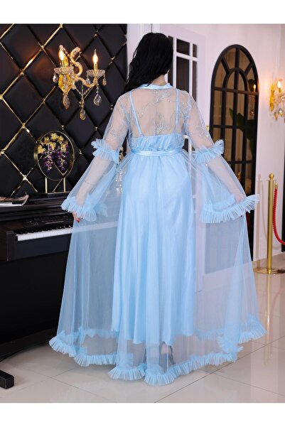 Limas lingerie 2 Parçalı uzun sabahlık