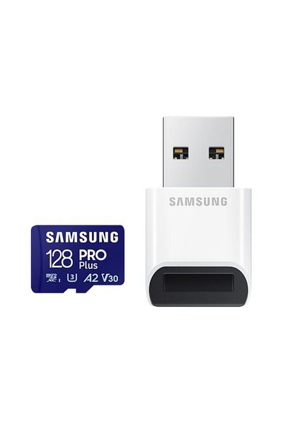 Compatibil Samsung Karta SAMSUNG 128GB, PRO Plus MicroSD z adapterem SD, Niebieska | Samsung