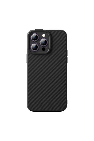 Baseus Pancerne etui iPhone 14 Pro Max MagSafe + szkło hartowane Synthetic Fiber czarne