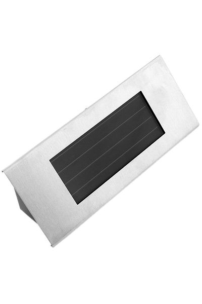 Aptel Placuță pentru numărul casei, încărcare solară, LED, alb/argintiu