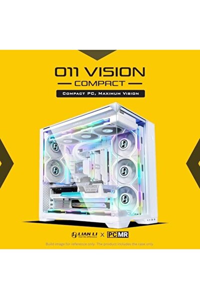 Lian Li O11 Vision Compact White Tempered Glass ATX Mid Tower Case