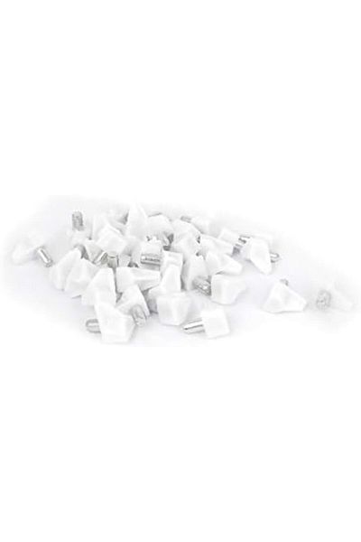Generic X-Dr Cabinet/Cupboard Shelf Support Holder Plastic Pins (5mm, 40 Pieces)