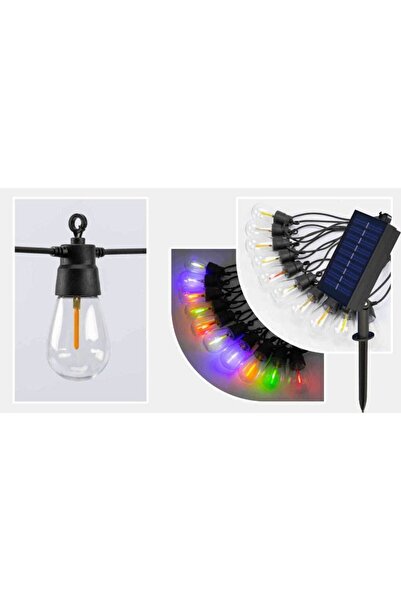 Tescomak Ghirlanda luminoasa cu incarcare solara, lumina RGB, efect de picura...