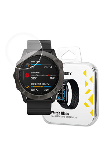 WOZINSKY Sticlă de protecție hibridă transparentă pentru Garmin Fenix 6X