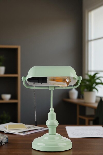 Lumexx BANKER YEŞİL MASA LAMBASI